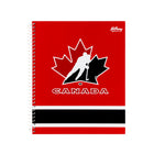 Hilroy - Cahier primaire Hockey Canada – 10 ½ po H x 8 ⅝ po l – Rouge/Noir-Couverture rigide résistante 