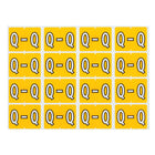 Pendaflex − Étiquettes de classement à onglet sur le côté A à Z de couleur jaune − Q − paquet de 240-Compatibles avec les étiquettes de la série Datafile L8701
