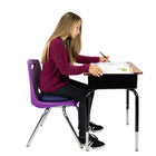 Bouncyband - Coussin sensoriel portable Wiggle Seat, bleu-Efficace à l'intérieur et à l'extérieur sur des chaises, des bancs et directement sur le sol ou le sol