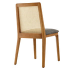 Modway - Monarch Bois et rotin Fauteuil d’appoint de salle à manger - Gris naturel miel-7