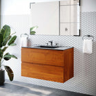 Modway - Scenic Support mural de 36" Vanette de salle de bain - Cerise noire-Construction en mélamine