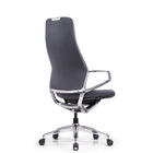 DecentLiving - Chaise de bureau à dossier pleine hauteur - Gris-Accoudoirs et dossier inclinables simultanément