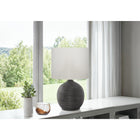 Monarch Specialties - Luminaire - 16 po H Lampe De Table - Résine Noire - Abat-Jour Ivoire / Crème - Contemporain-L'interrupteur rotatif marche/arrêt pratique commande une ampoule de 60 W (non incluse) pour éclairer un espace et créer l'ambiance parfaite