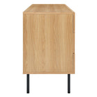 Modway - Chaucer 6 tiroirs Commode, Chêne-Pieds ajustables