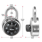 Master Lock – Cadenas à combinaison - 2 par paquet-Structure large en métal durable de 1 7/8 po (48 mm) avec couvercle en aluminium anodisé