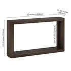 Hudson&Canal - Console Kellan 52" L - Brun aulne-9