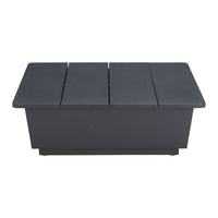 Zuo - Tien Table d’appoint - Noir-Structure en acier thermolaqué durable et élégante