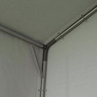 Outsunny - Abri portable 7' x 12', abri extérieur avec porte enroulable, gris-Cadre en acier galvanisé résistant à l'eau et au gauchissement 