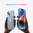 Apple - iPhone 14 6.1 po ecran Liquid Retina XDR, 128 Go, Minuit, Bell et Virgin Plus-Puce A15 Bionic avec processeur graphique 5 c?urs pour des performances fulgurantes Connectivite 5G ultrarapide