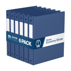 Davis Group Super économie, Reliure à anneaux ronds 1 po, paquet de 6 – Bleu Royal-3 Reliure À Anneaux