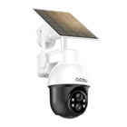 Aosu - Caméra de batterie extérieure sans fil 4MP avec panneau solaire, alarme lumineuse et sonore et audio bidirectionnel - Blanc-Haute résolution et large couverture : capture une vidéo claire de résolution 2304 x 1296 à 15 FPS avec un champ de vision de 100 degrés et une portée IR jusqu'à 8 m, offrant une large surveillance