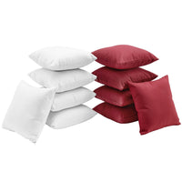 Modway - Gather 10 pièces Terrasse extérieure Ensemble d’oreillers - Blanc Rouge-Résistance à l’eau et aux UV