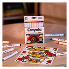 Crayola - 8 marqueurs double pointe à base d'alcool Crayola Colour Collections - Récolte du potager - paquet de 8-Couleurs vives et uniformes sur tous types de papier : profitez d'une application de couleur parfaite sur tous les supports, des pages à colorier de qualité AU papier d'imprimante ordinaire