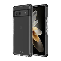 AXS - PROShield Plus etui transparent teste contre les chutes pour Google Pixel 7a - Noir-Coin renforçis subtils absorbent les chocs en creant un coussin d'air entre l'appareil et les surfaces