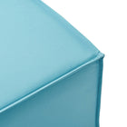 Modway - Saybrook Terrasse extérieure Rembourré Sofa-sectional ottoman in Turquoise-Capsules de pied non marquées
