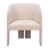 Zuo - Hull Fauteuil d’appoint - Beige-Tissu confortable et durable
