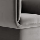 Modway - Tate Performance Velvet Chaise d’accent - Storm Grey-8