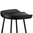 Modway - Concord Dos sans dos Tabourets de comptoir - Noir - Ensemble de 2-9