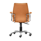 Zuo - Enterprise Low Back Chaise de bureau - Terre cuite-Garantie limitée de 3 ans