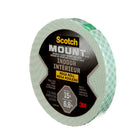 Scotch - Méga rouleau ruban de montage à double face intérieur Mount - 1,9 cm l x 8,89 m L-9