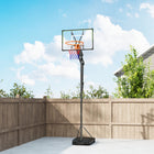 Soozier – Panier de basketball portatif avec panneau incassable de 33 po-La base remplissable assure la stabilité lors des tirs intenses pour un jeu en toute sécurité 
