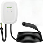 Emporia - Chargeur classique de niveau 2 48 A pour véhicules électriques avec câble de 7,3 m (24 pi) - NACS (TESLA) - Câblé - Blanc-Aucun adaptateur requis pour véhicules tesla et nacs permettant recharge directe avec connecteur nacs dédié, fonctionne de manière similaire aux chargeurs tesla incluant ouverture à distance du port de recharge tesla pour plus de commodité