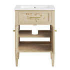 Modway - Elysian 24" Vanette de salle de bain - Burl blanc-8