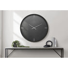 Monarch Specialties - 9035 Surdimensionné Grand Horloge Murale Rond de 30" - Noir-Le grand cadran analogique facile à lire, avec ses index argentés contrastés et son mouvement à quartz silencieux, garantit une grande précision