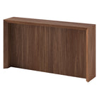 Hudson&Canal - Console Piedmont 56" L - Noyer satiné-Le plateau de table a une capacité de poids de 60 lb