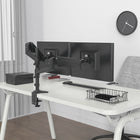 ShoppingAll Support de bureau à pince pour moniteur à double ressort à gaz entièrement réglable - Noir-Garantie limitée d'un an sur le produit