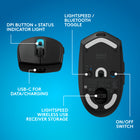Logitech - Souris gaming sans fil Logitech G305 X Superlight - Noir-10