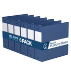 Davis Group Super économie, Reliure à anneaux ronds 3 po, paquet de 6 – Bleu Royal-3 Reliure À Anneaux