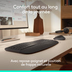 Logitech - Signature Comfort Plus MK880 ensemble clavier et souris sans fil - Noir - Français-Adapté à vos besoins : les boutons personnalisables via Logi Options+ s'adaptent à vos tâches et vous aident à en faire plus , dans l'application, vous pouvez augmenter la productivité entre les applications, ajuster les niveaux de DPI et personnaliser votre flux de travail