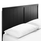 Modway - Alana Bois Plate-lit complet avec cadre angulaire, Noir-Construction en bois, MDF et placage