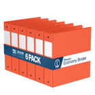 Davis Group Super économie, Reliure à anneaux ronds 2 po, paquet de 6 – Orange-3 Reliure À Anneaux