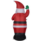 GEMMY - Père Noël gonflable afro-américain de Noël - 198 cm-Se gonfle automatiquement en quelques secondes et se dégonfle pour un rangement facile