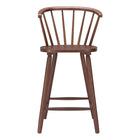 Zuo - Stenger Tabouret de comptoir - Noyer - Ensemble de 2-Support d’accoudoirs