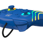 Turtle Beach - Manette de gaming RGB filaire Afterglow Wave pour Nintendo Switch 2 - Bleu-Prise casque jack 3,5 mm pour l'audio et le chat USB 