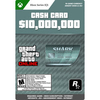 GTA Online : Carte de crédit Megalodon Shark pour Xbox Series X|S [Téléchargement]-Genre: Action & Adventure