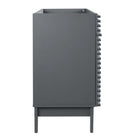 Modway - Render 48" Meuble de toilette de salle de bain compatible double lavabo (non inclus) - Gris-Portes à fermeture douce