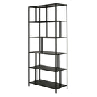 Hudson&Canal - Bibliothèque rectangulaire Cortland de 86 cm de large - Bronze noirci-Le dessus a une capacité de poids de 40 lb, les étagères du milieu peuvent supporter 40 lb chacune, l'étagère inférieure peut supporter 50 lb