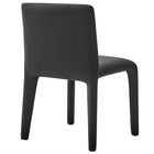 Modway - Rhodes Cuir végétalien rembourré Chaise à manger - Noir-7