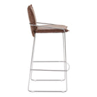 Zuo - Pola Tabouret de bar - Brun-Dimensions: 21,3 po L x 19,7 po L x 40,4 po H