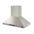 KUCHT KRH4812IS 48 po Hotte montée sur îlot - 1200 CFM - Acier inoxydable-Fonction d’arrêt différé qui coupe le ventilateur sans modifier le réglage de l’éclairage