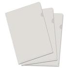 VLB - Dossier de projet Filemode Tabloid - 11 po l x 17 po L - Poly - Transparent - Paquet de 10-Dossier Poly View