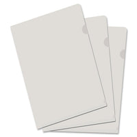VLB - Dossier de projet Filemode Tabloid - 11 po l x 17 po L - Poly - Transparent - Paquet de 10-Dossier Poly View