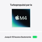 Apple - Portatif MacBook Air 15 po - Puce M4 - SSD 256 Go - Mémoire unifiée 16 Go - Minuit - Français-Jusqu’à 18 Heures D’autonomie - Branché ou non, MacBook Air livre toujours les mêmes performances exceptionnelles