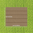 Outsunny - Toile de remplacement rétractable pour pergola 8,2 pi L x 8,4 pi l pour cadre 10 pi L x 10 pi l (couvre uniquement le dessus), beige-10 trous d'évacuation d'eau