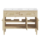 Modway - Elysian 48" Meuble de salle de bain à double lavabo - Burl-8