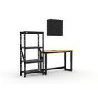 Cat - Ensemble d’armoires de garage (PAA) incluant 1 armoire murale, un établi de 48 po et une tablette-Construction industrielle en acier : Cadres en acier de calibre 22 et portes en acier de calibre 20 pouvant supporter jusqu’à 500 lb par armoire pour une performance durable.